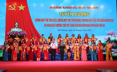 Quân chủng Hải quân tuyên dương Gương mặt trẻ tiêu biểu, Phụ nữ xuất sắc và trao giải Nguyễn Phan Vinh