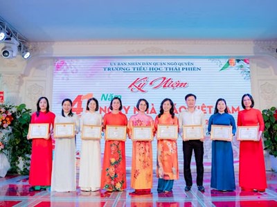 Trường Tiểu Học Thái Phiên Tiếp xúc kỷ niệm 41 năm ngày nhà giáo Việt Nam (20/11/1982 – 20/11/2023)