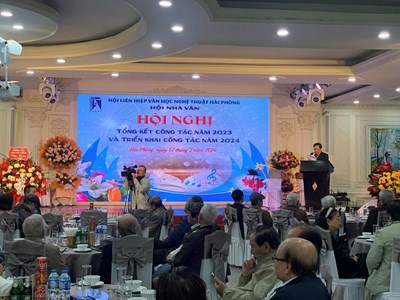 Hội Nhà văn Hải Phòng tổ chức tổng kết công tác năm 2023 và triển khai công tác năm 2024!