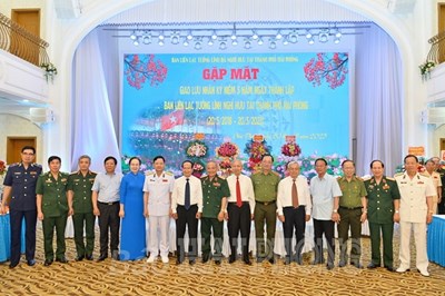 Gặp mặt, giao lưu nhân kỷ niệm 5 năm Ngày thành lập Ban Liên lạc tướng lĩnh nghỉ hưu tại Hải Phòng